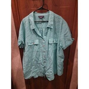 Roaman's Light Green Top Sz 32